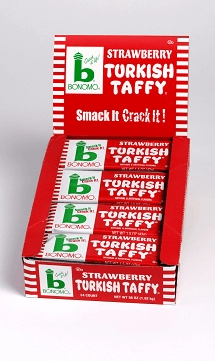 Bonomo Turkish Taffy Strawberry 1.5oz Bar 24ct-online-candy-store-1933