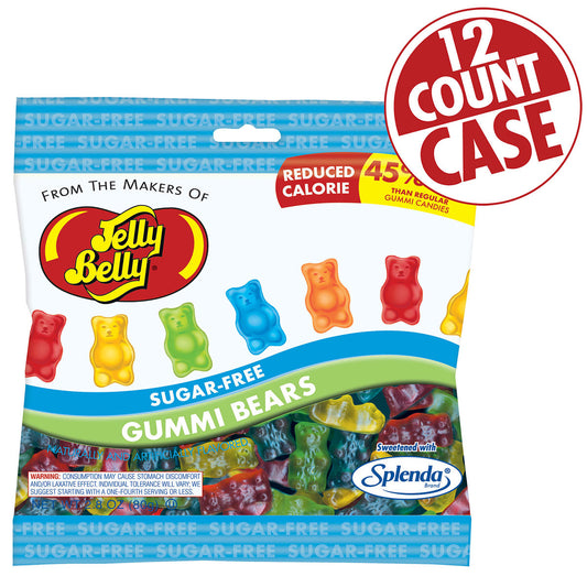 Jelly Belly Sugar Free Gummi Bears 2.8oz Bag 12ct-online-candy-store-788