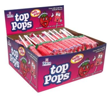 Dorval Strawberry Top Pops 48ct-online-candy-store-25525
