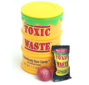 Toxic Waste Yellow Drums Assorted Super Sour Candy 1.7oz 12ct-online-candy-store-7410
