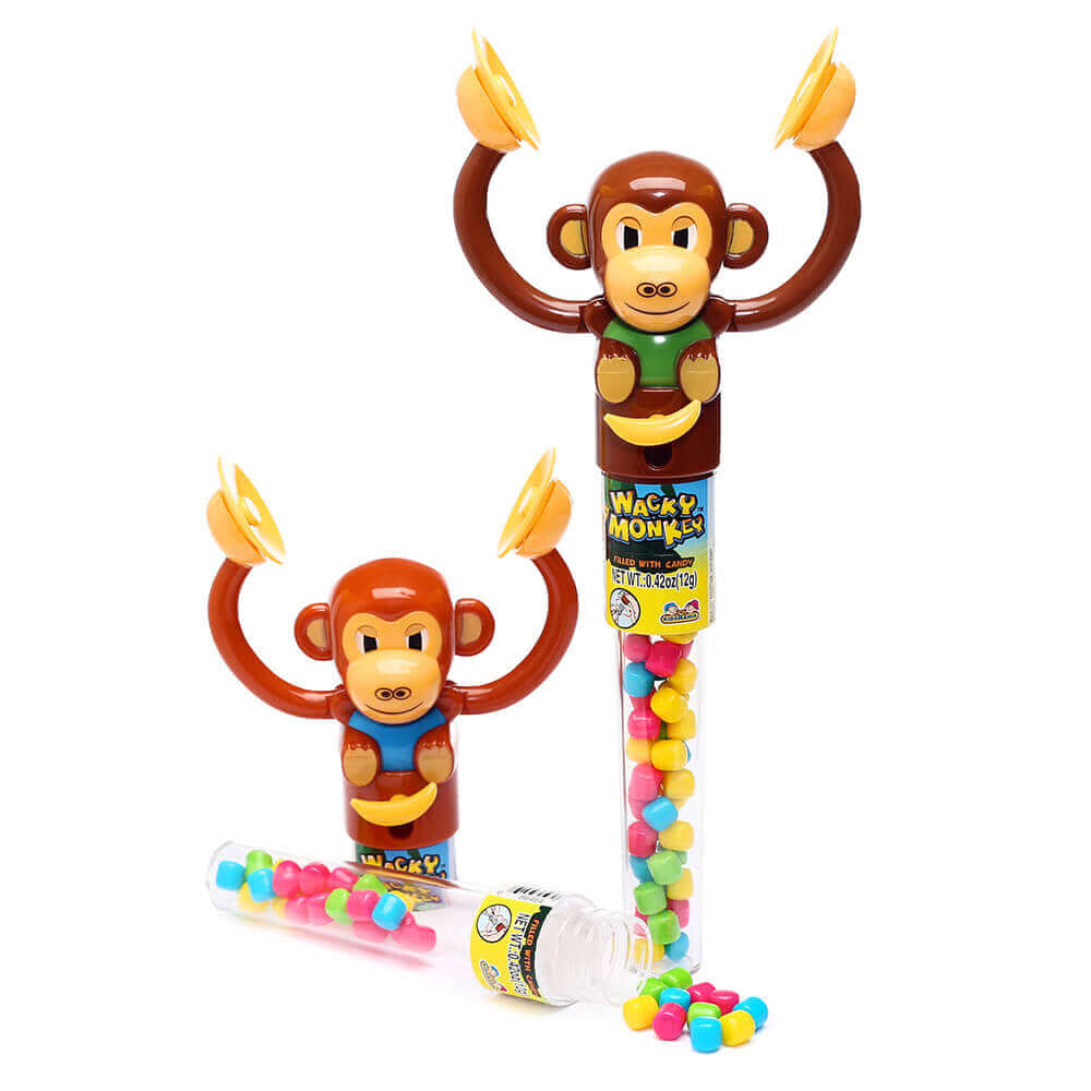 Kidsmania Wacky Monkey Banging Cymbals Candy Toy 12ct - Default Title Kidsmania Candy Store For Me