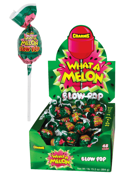 Charms Blow Pops What A Melon Watermelon Flavor 48ct-online-candy-store-3201